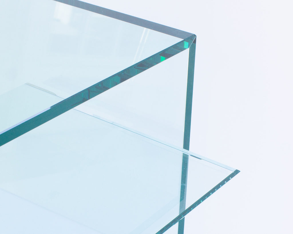 Tonelli Zen Italian Postmodern Glass Side Table