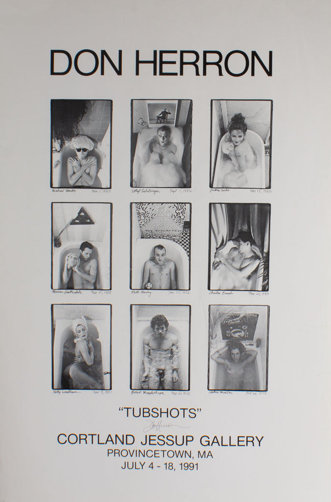 Don Herron 1991 Signed “Tubshots” Exhibition Poster