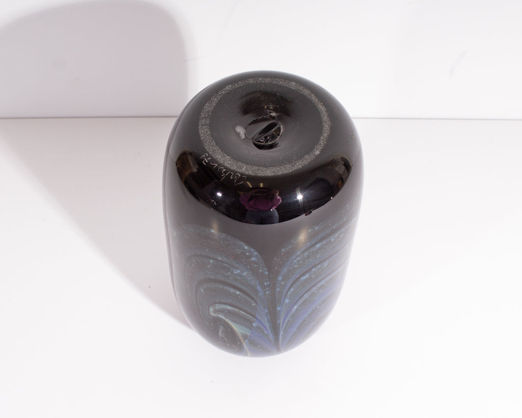Donald Carlson Signed 1973 Art Glass Vase