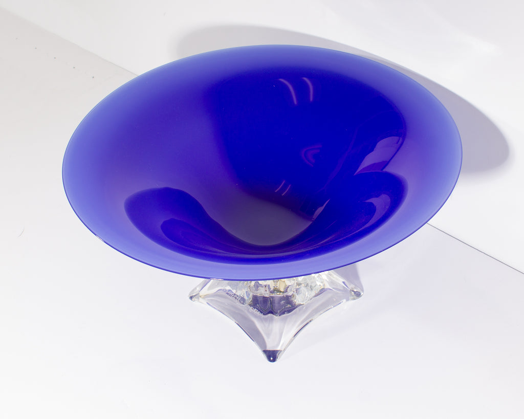 Willsea O’Brien Signed Art Glass Centerpiece Bowl