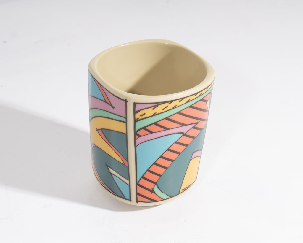 Dorothy Hafner Rosenthal “Flash” Ceramic Postmodern Tumbler