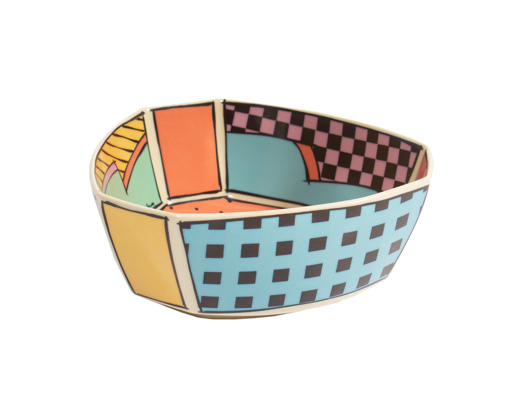 Dorothy Hafner Rosenthal “Flash” Postmodern Ceramic Bowl