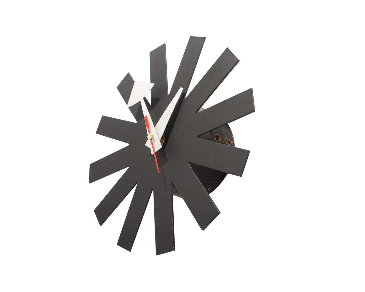 George Nelson Black Asterisk Wall Clock – Sheafer + King Modern