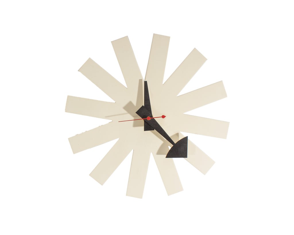 George Nelson White Asterisk Wall Clock