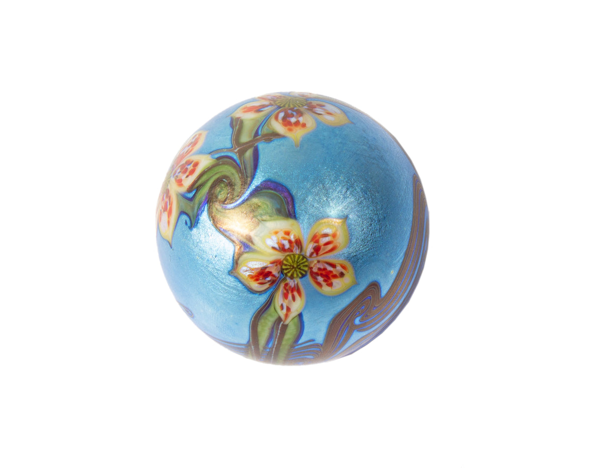 Orient & Flume 1977 Iridescent Art Glass Paperweight – Sheafer +