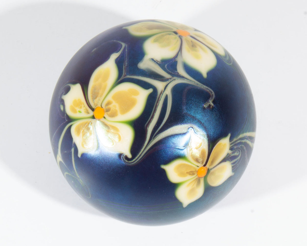 Orient & Flume 1976 Iridescent Art Glass Paperweight – Sheafer +