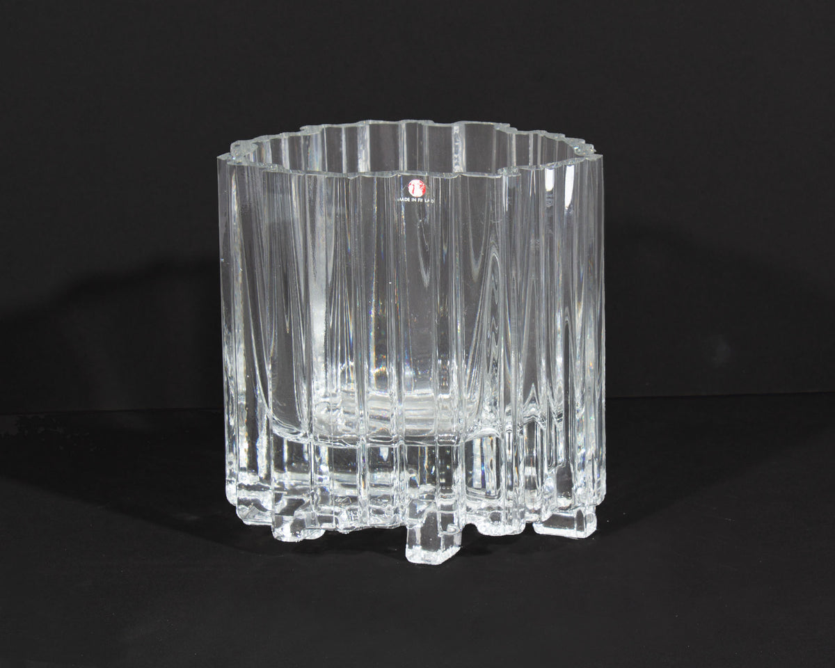 Tapio Wirkkala 1970s “Arcadia” Iittala Crystal Vase – Sheafer +