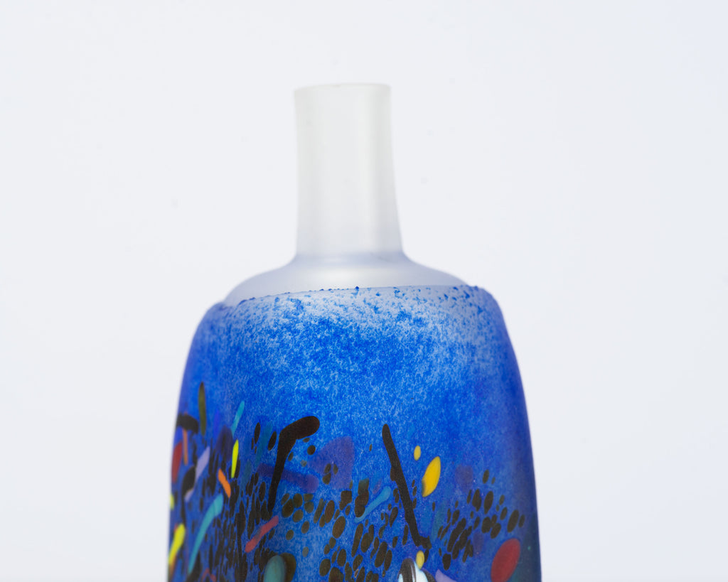 Bertil Vallien Kosta Boda Atelier Confetti Bottle Vase