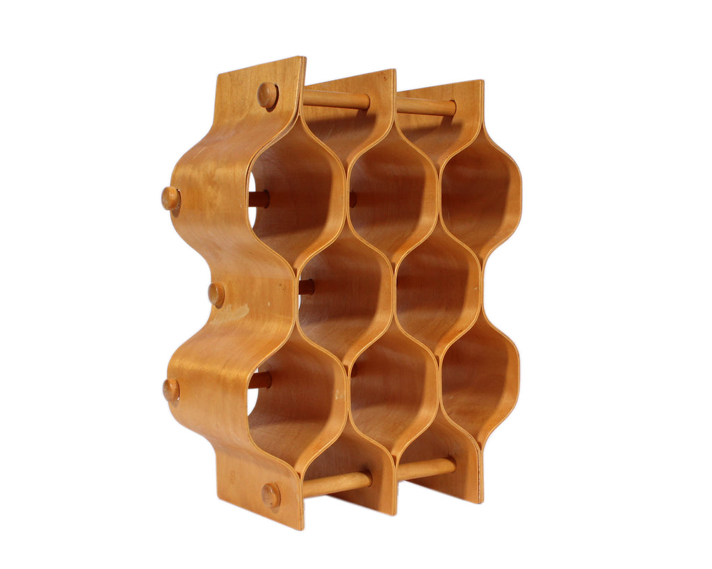 Torsten Johanssen for AB Formtra Bentwood Honeycomb Spice Rack