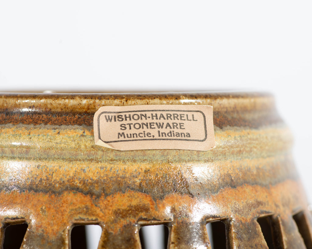 Jerry Harrell James Wishon Signed Stoneware Vessel