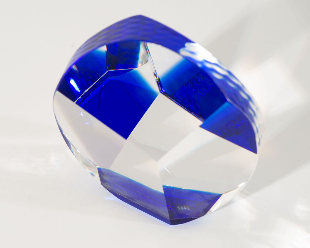 Denali Crystal Art Glass Shard Paperweight Sculpture