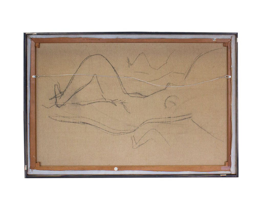 Martin Friedman Oil on Canvas Abstract Nude Painting