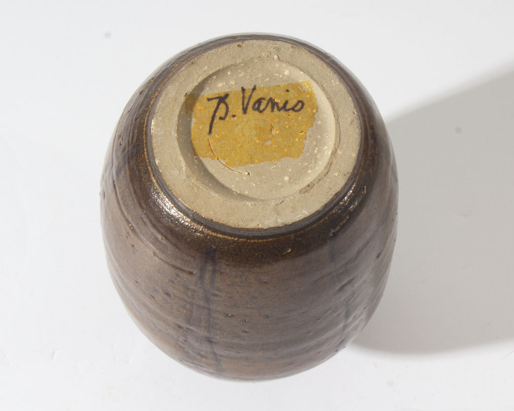 Blanche Vanis Signed Studio Pottery Weed Pot Vase