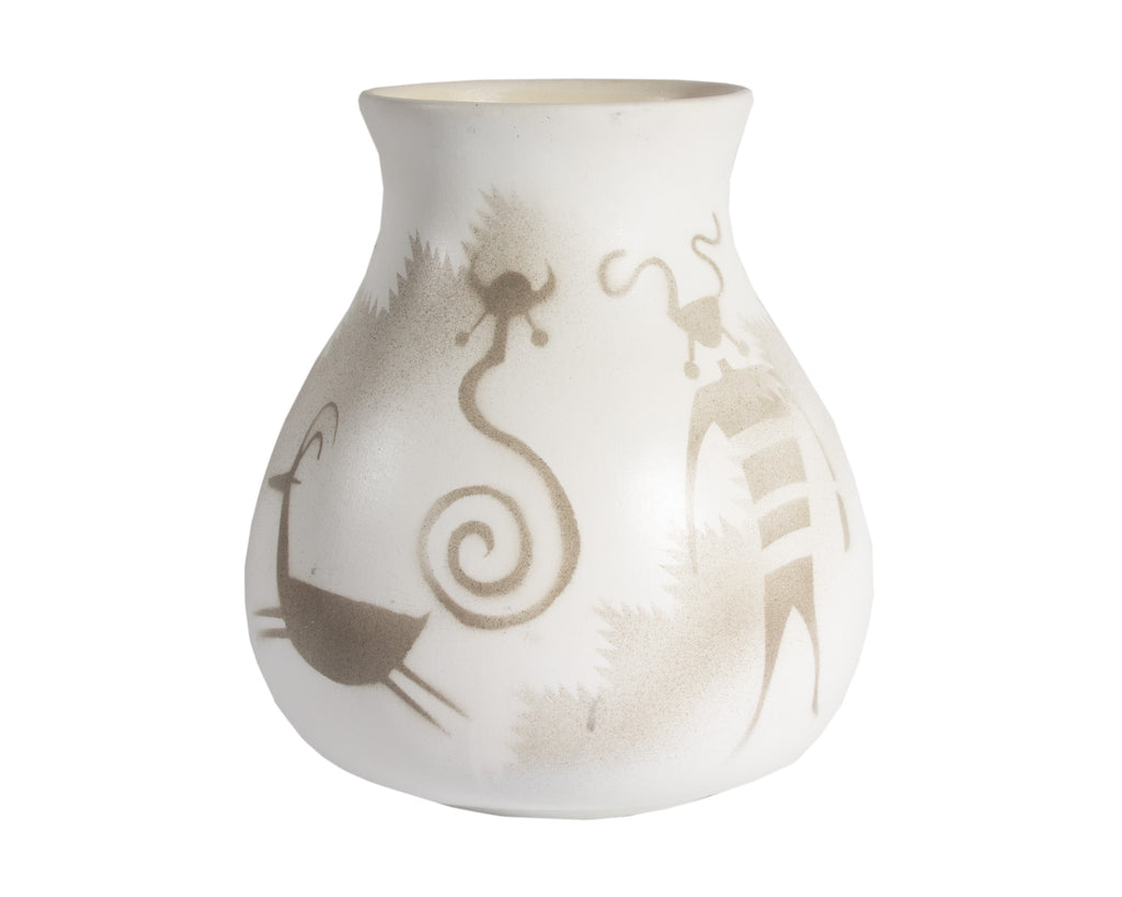 M. Redhorse Signed Diné Navajo Pottery Vase