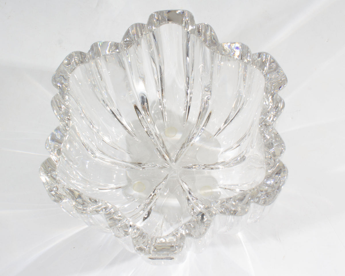 Anna Ehrner Kosta Olivia Crystal Fluted Bowl – Sheafer + King Modern