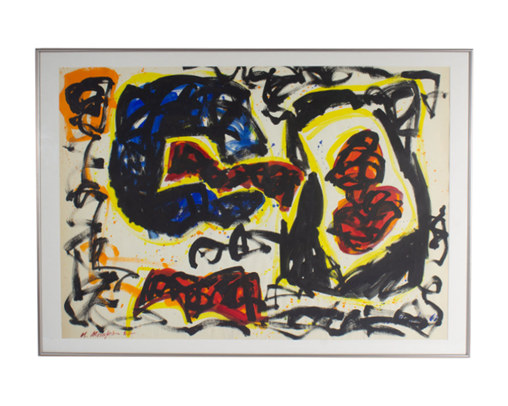 Walter Stomps Signed 1962 Abstract Painting