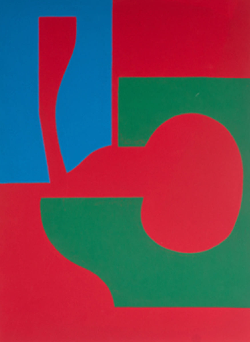 Harry Hilson Signed 1973 Limited Edition “Structure Series 45” Serigr