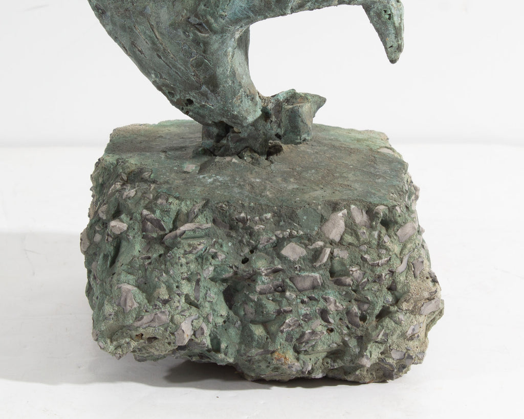 John Clague Abstract Brutalist Bronze Sculpture