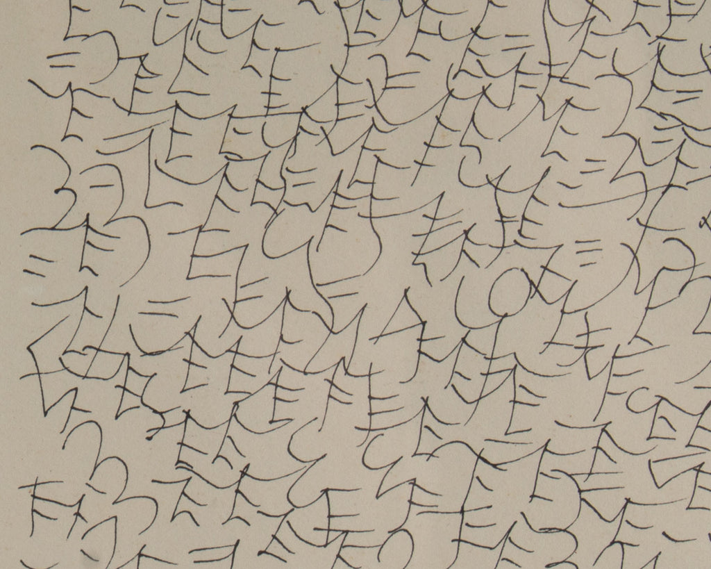 Ulfert Wilke Ink Abstract Calligraphic Drawing