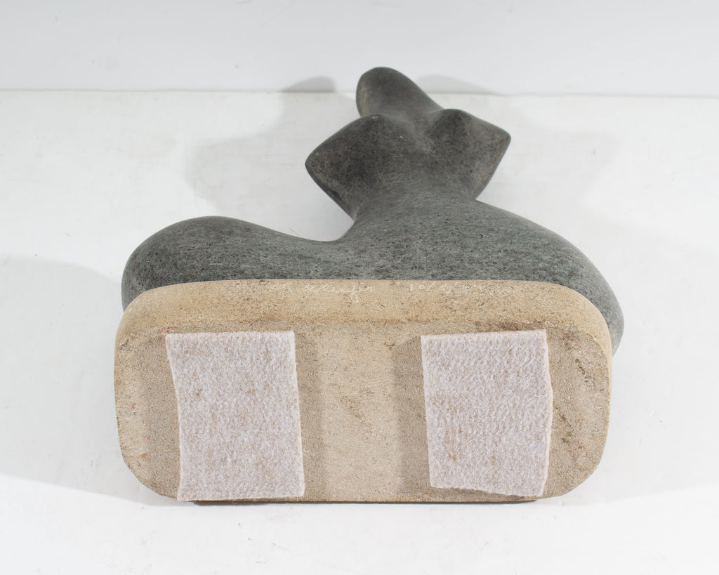 Charles R. Schiefer Signed 1994 Abstract Stone Sculpture