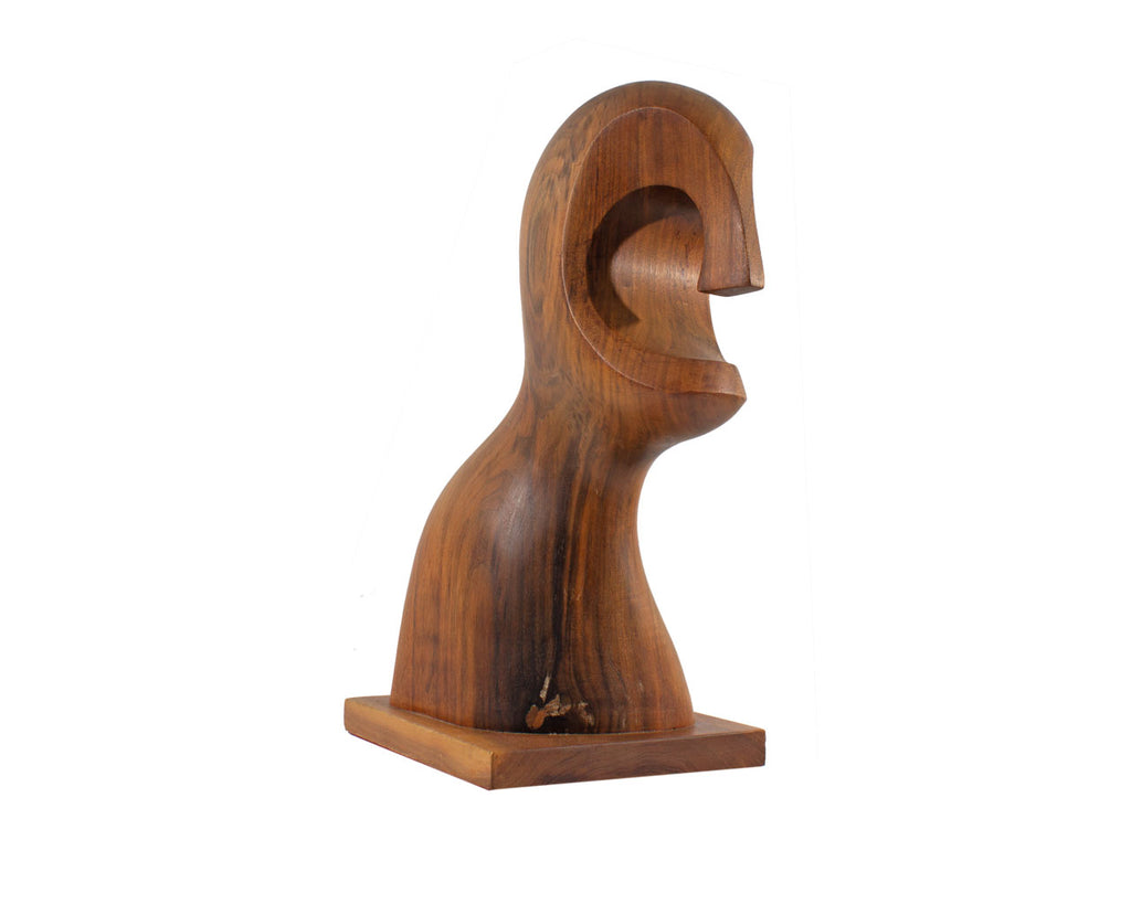 Endre Vitez Signed “The Spartan” Wood Sculpture 