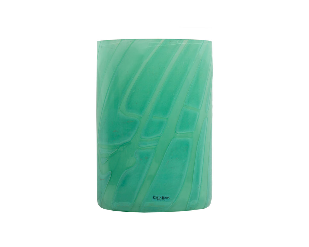 Anne Ehrner Kosta Boda “Primavera” Green Glass Vase