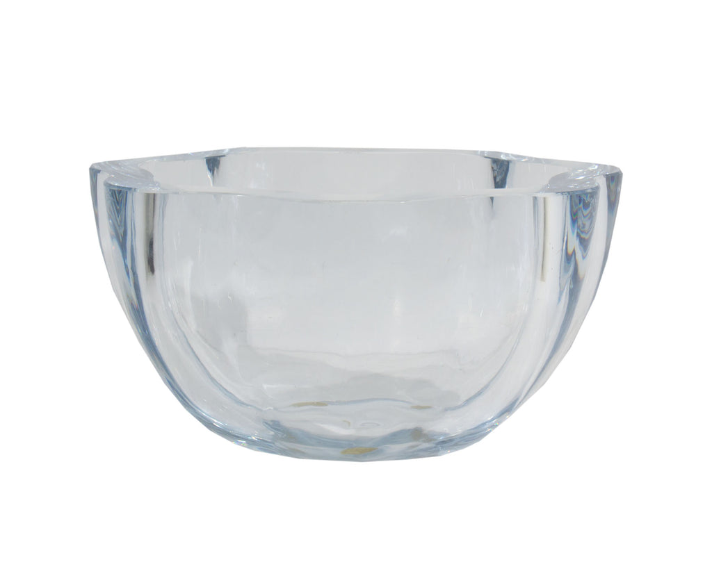 Strombergshyttan Swedish Blue Crystal Glass Bowl