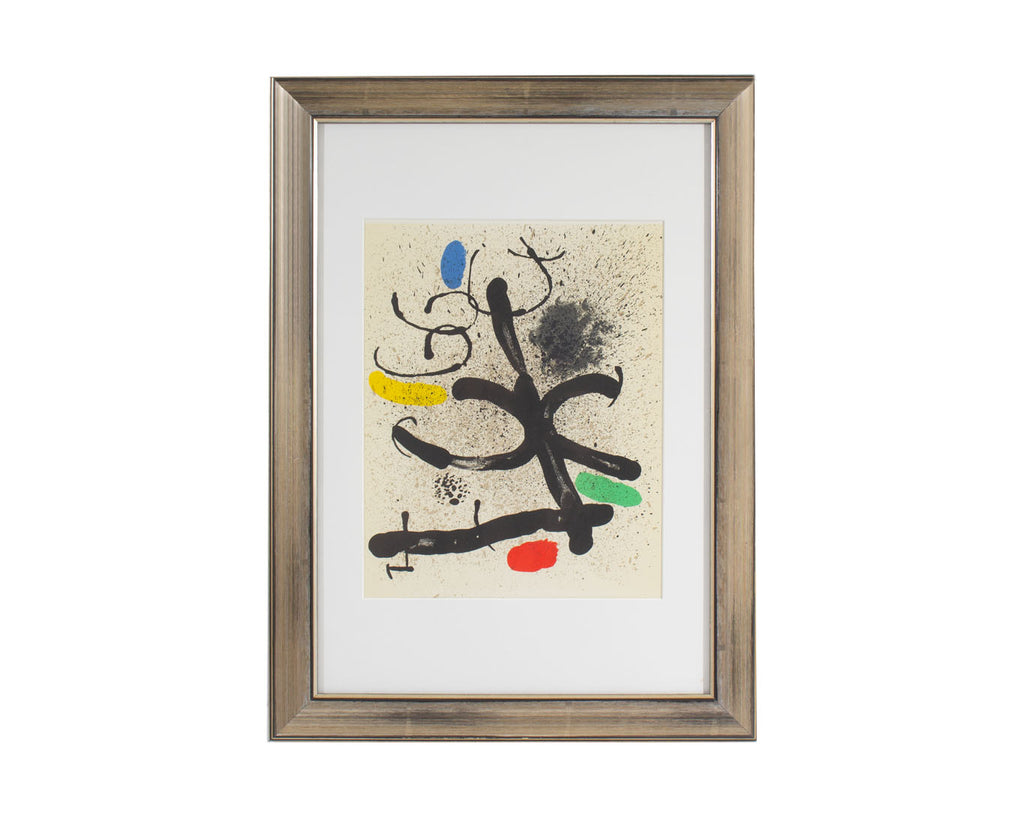 Joan Miró 1971 Lithograph from “Derriere le Miroir,” No. 195