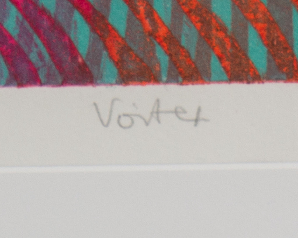 Stanley William Hayter Signed 1968 “Vortex” Abstract Color Etching