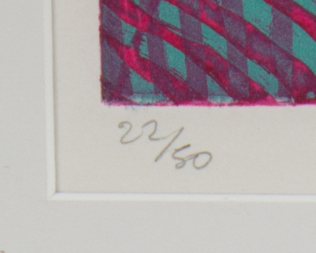 Stanley William Hayter Signed 1968 “Vortex” Abstract Color Etching