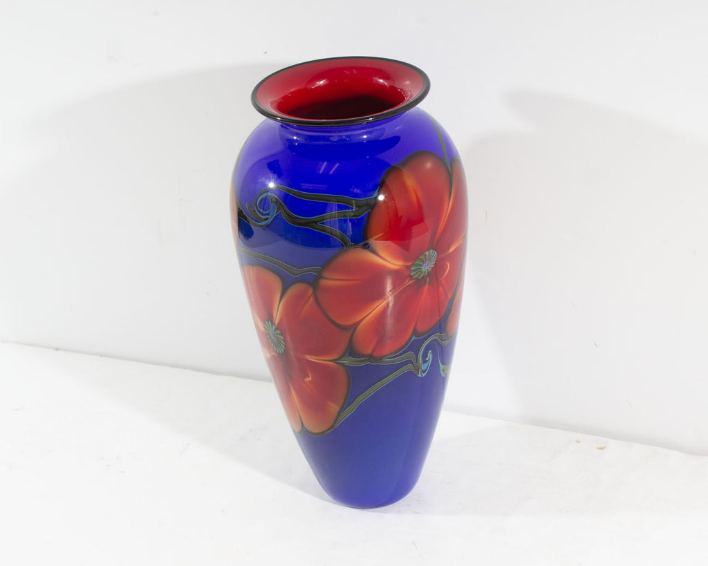 Richard Satava Signed Art Glass Vase