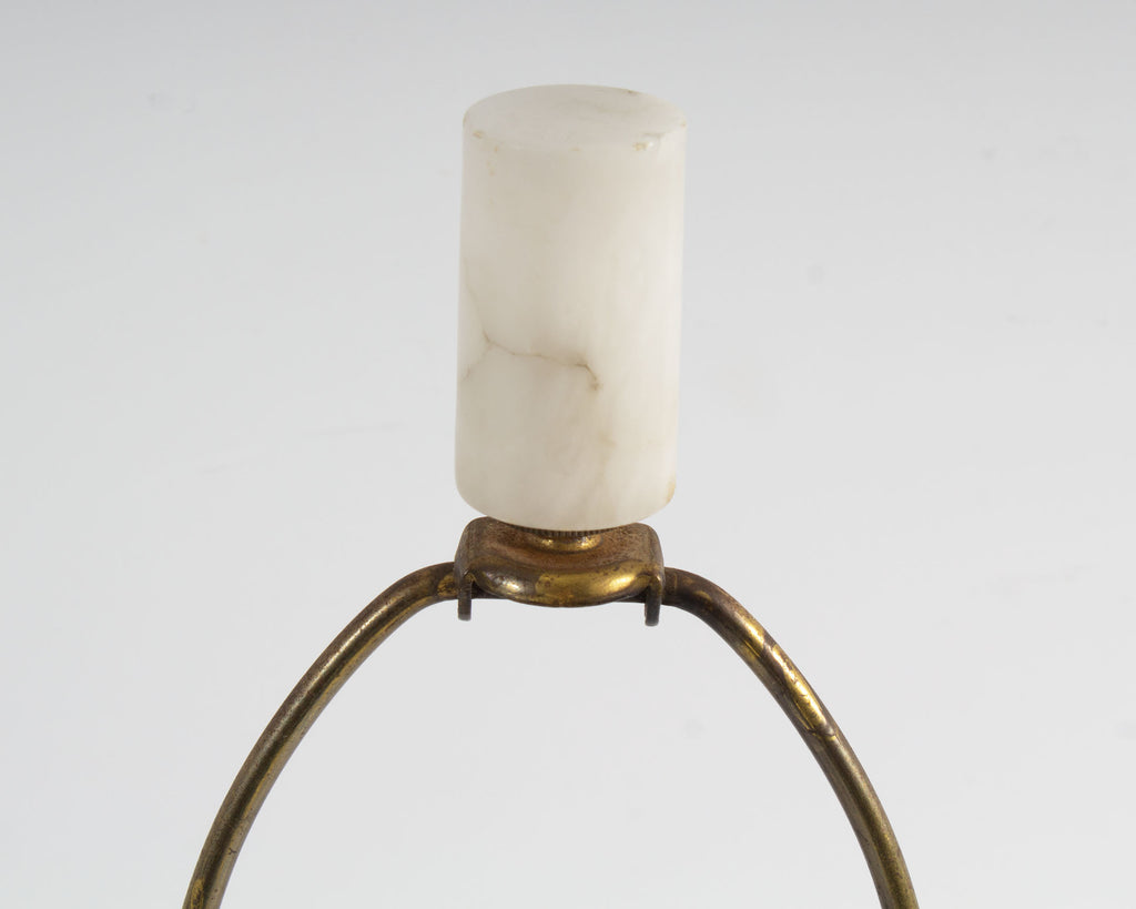 Vintage Italian Alabaster Stone Table Lamp