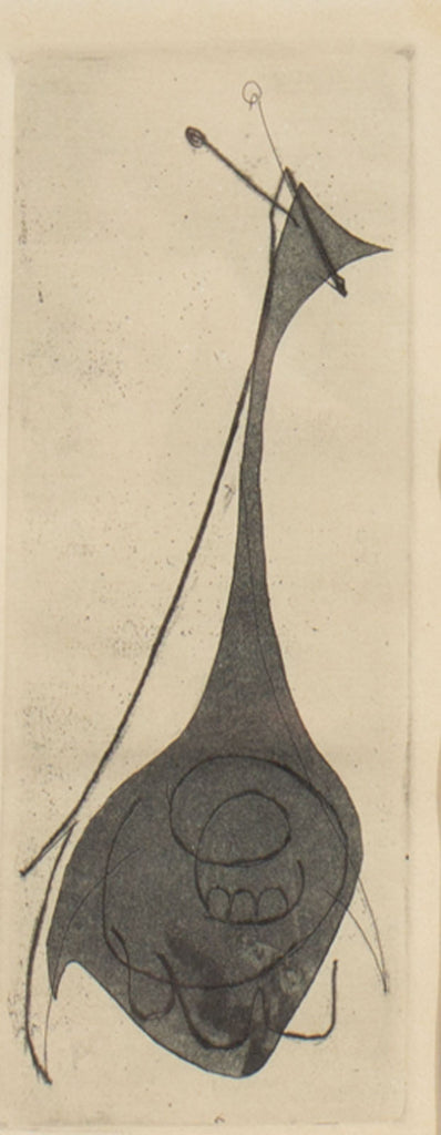 S. Barnery Signed Mid-Century Abstract Artist’s Proof Aquatint