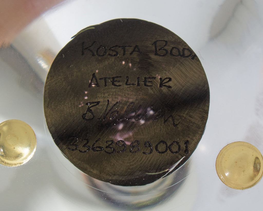Bertil Vallien Kosta Boda Atelier Glass Paperweight