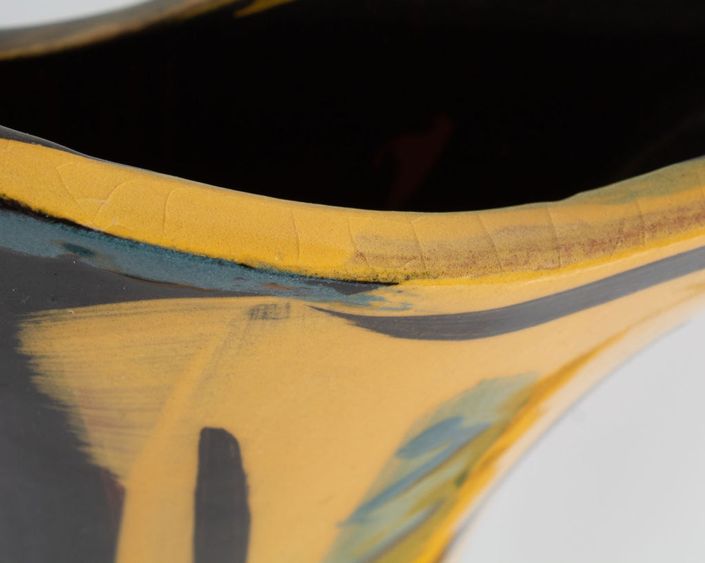 Kathryn Youngs Signed Postmodern Studio Pottery Pitcher