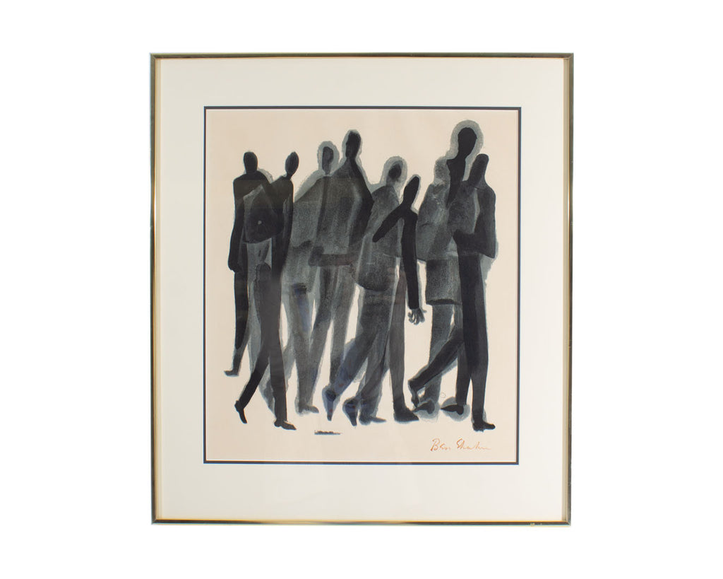 Ben Shahn Signed “Many Men” Abstract Lithograph