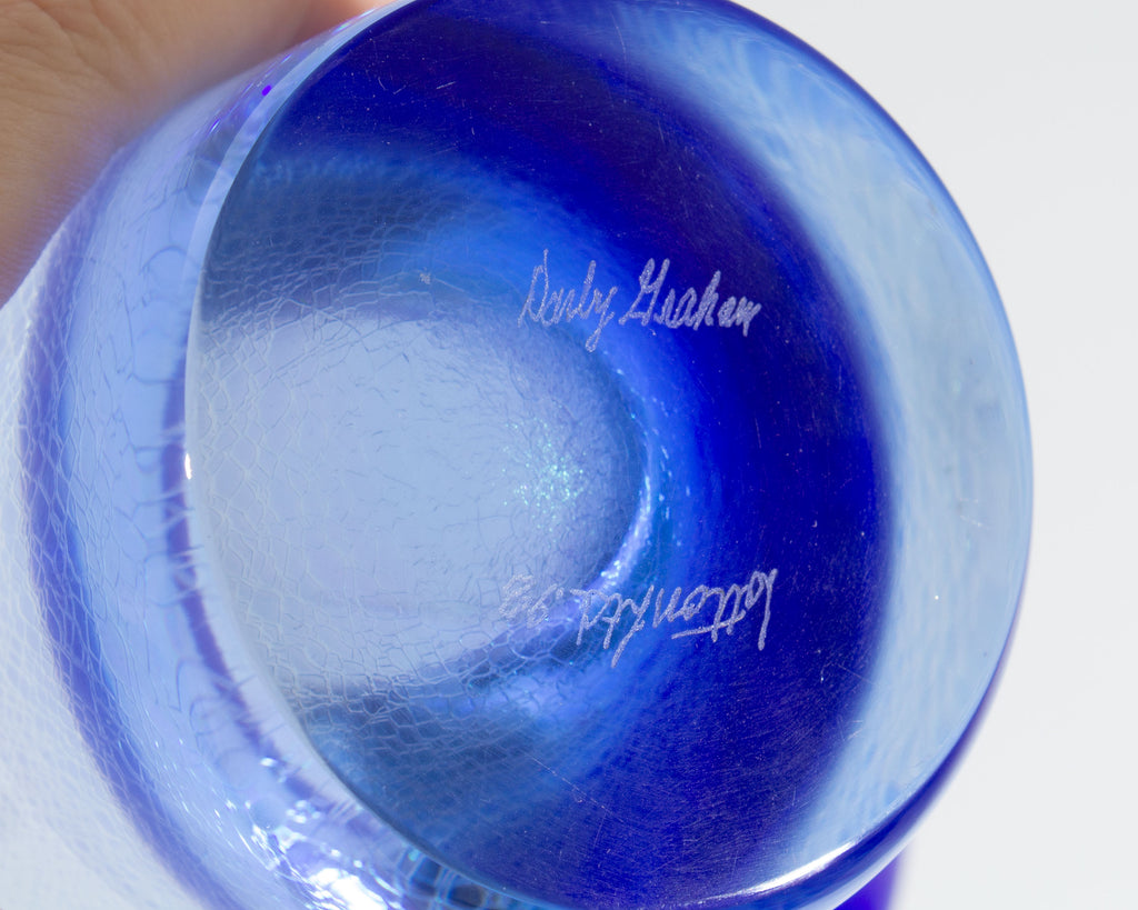Darby Graham Lotton Limited Signed 1998 Iridescent Art Glass Bowl