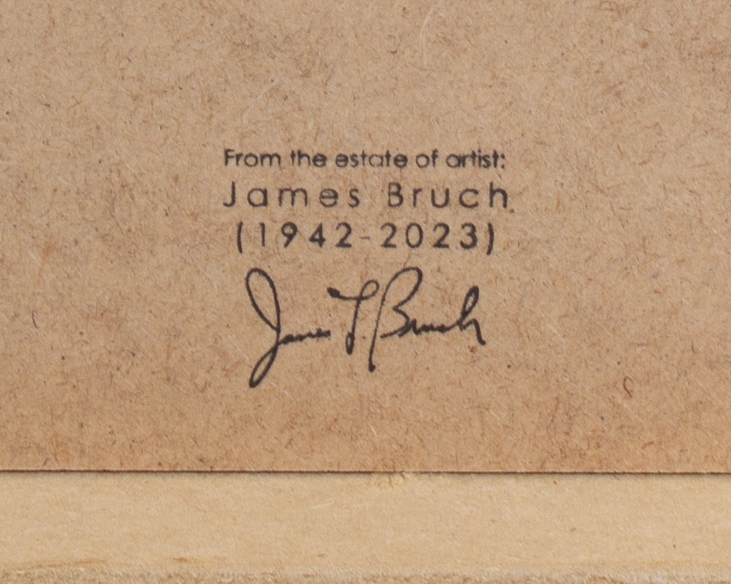 James L. Bruch Abstract Mixed Media Painting