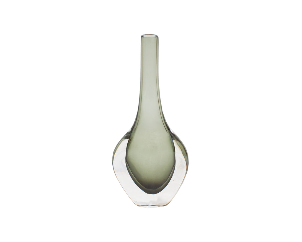 Nils Landberg Orrefors Sweden Sommerso Glass Vase