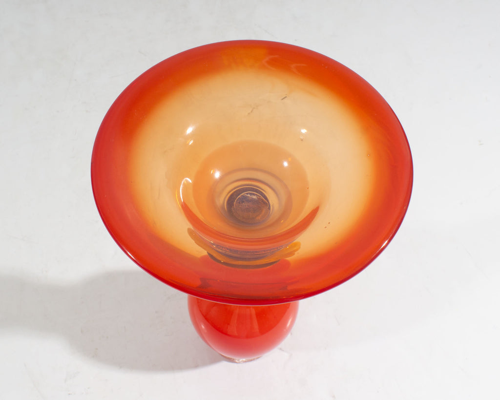 Guy Untrauer Signed Postmodern Art Glass Vessel