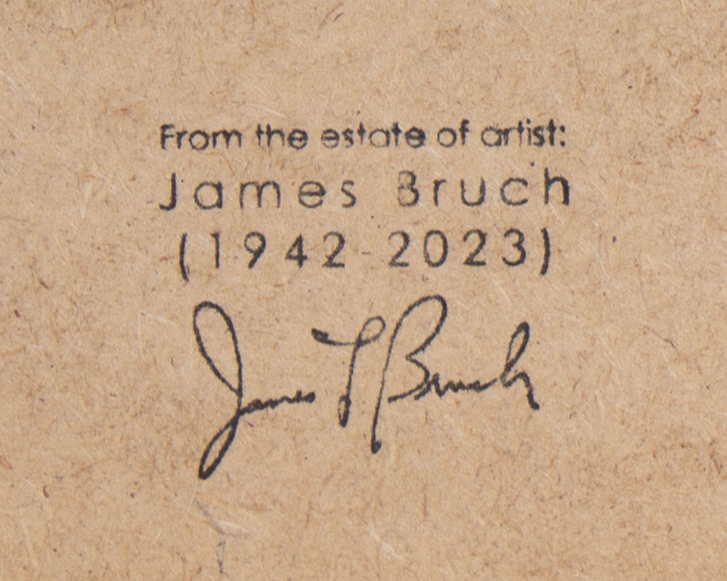 James Bruch Abstract Mixed Media Drawing