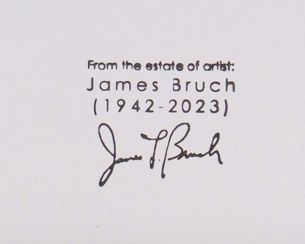 James Bruch Signed 2010 “Abstruse Thinking” Abstract Mixed Media Painting