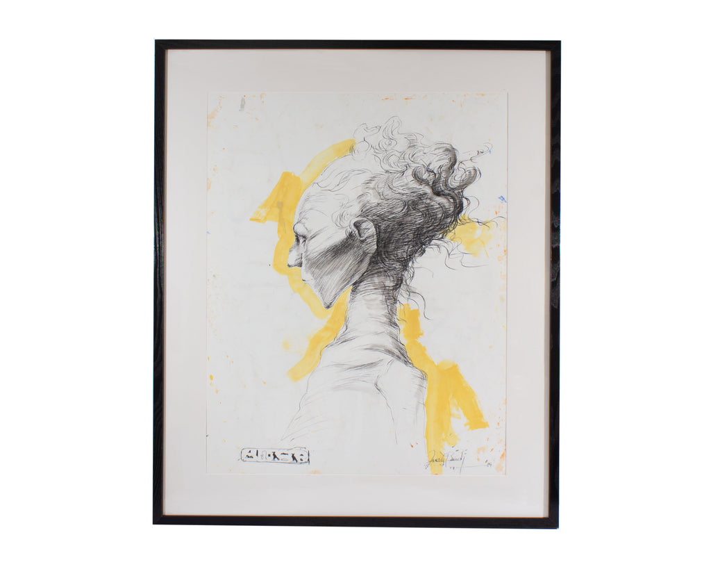 James L. Bruch Signed 2009 Mixed Media Drawing