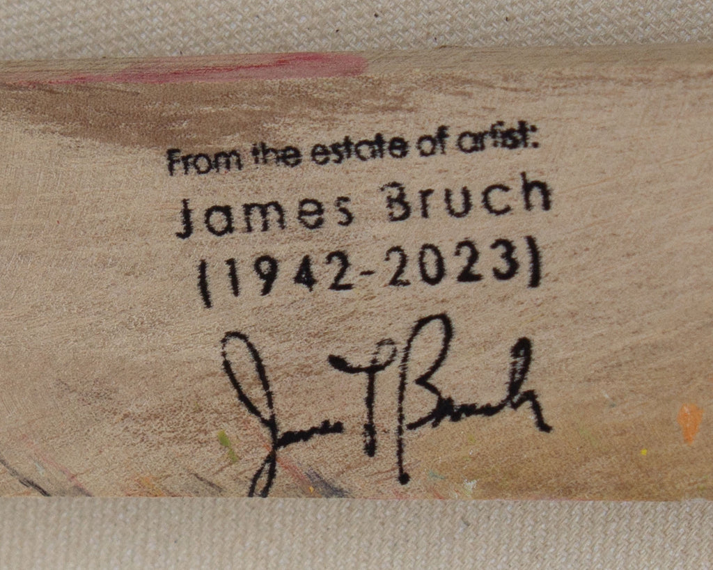 James L. Bruch Abstract Acrylic on Canvas Painting