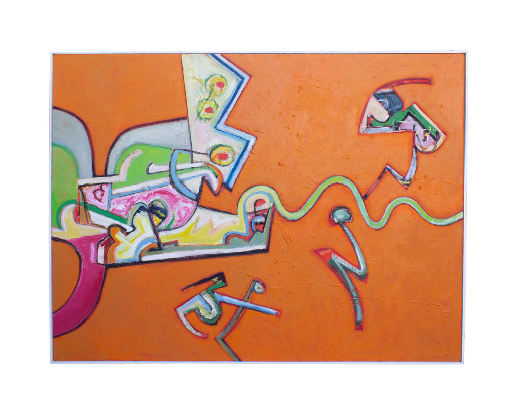 James L. Bruch Abstract Acrylic on Canvas Painting