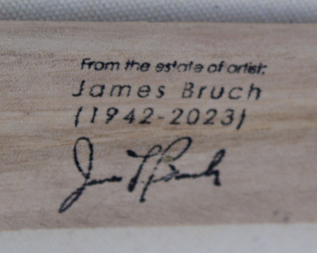 James L. Bruch Abstract Acrylic on Canvas Painting