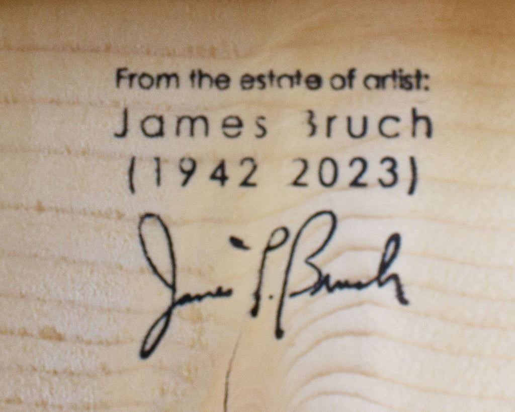 James L. Bruch 1960s Abstract Oil on Canvas Painting