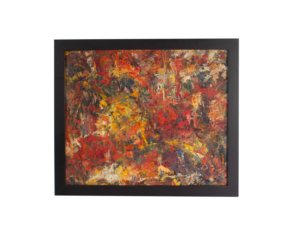 William Harold Buchanan “Summer 1958” Abstract Oil on Board Painting