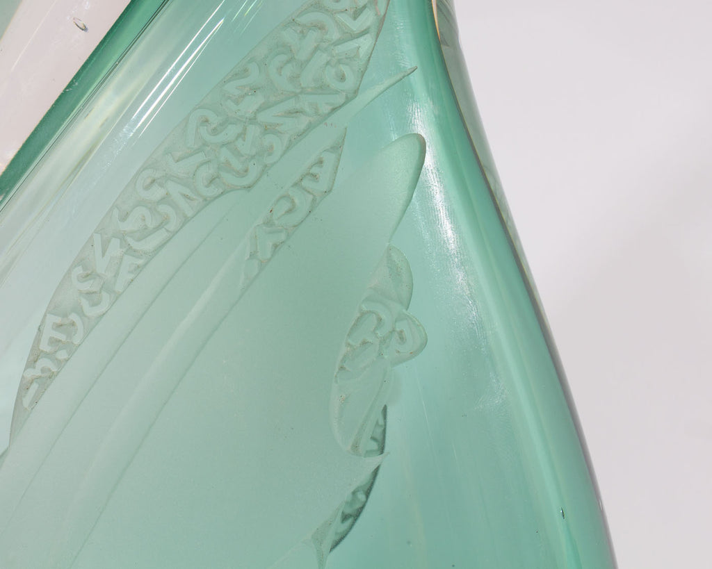 Craig Campbell Signed 1989 Art Glass Vase