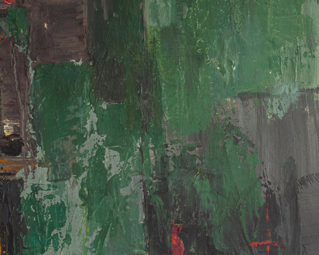 Hugo J. Pieper Signed “Dusk III” Oil on Canvas Abstract Painting